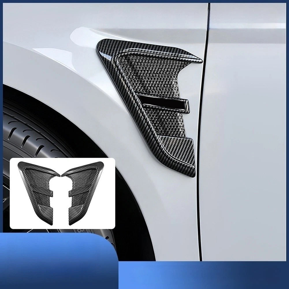 Side Wing Vent Cover for - Glossy Carbon Finish