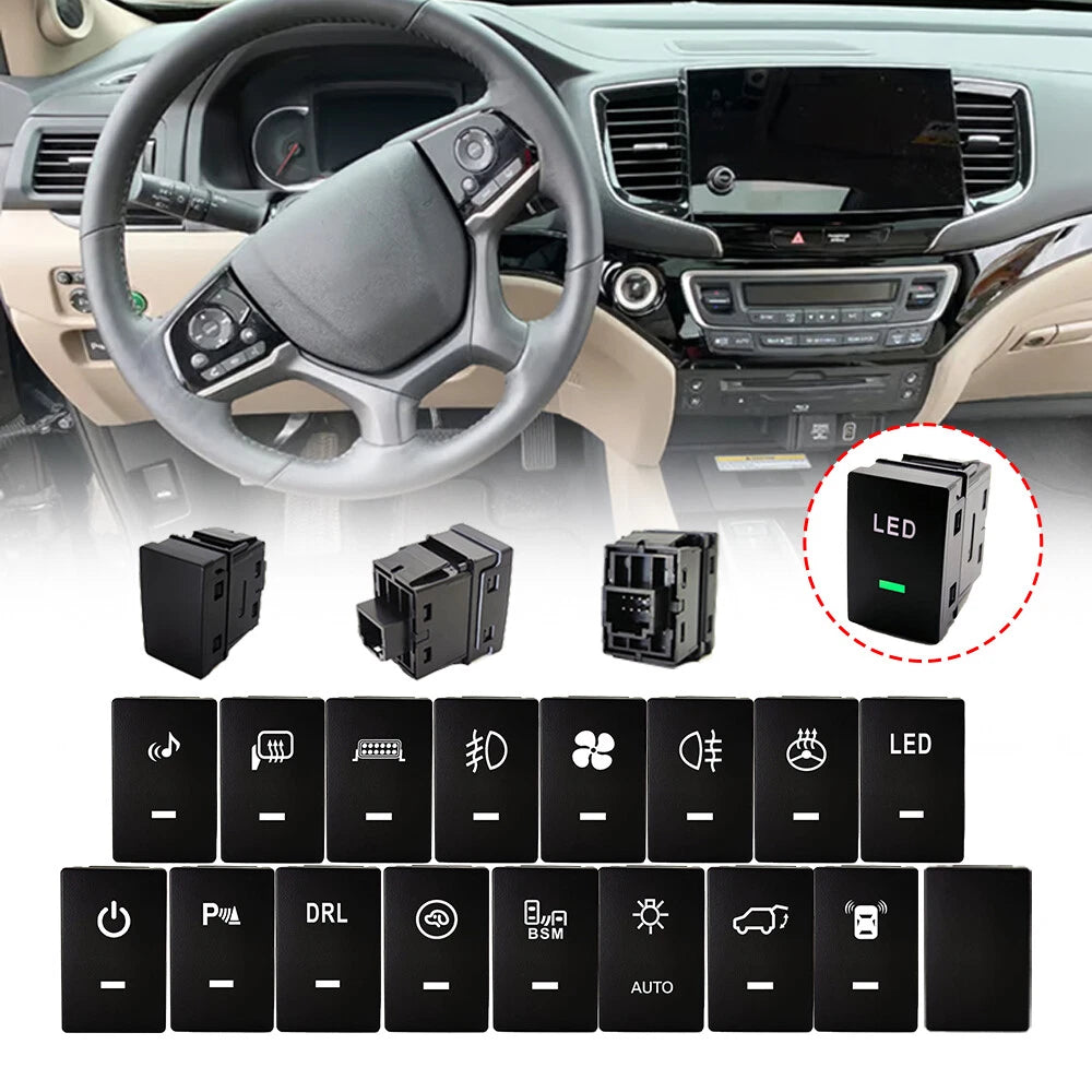 LED Dashboard Control Switch Button for Honda CR-V Civic (2016)