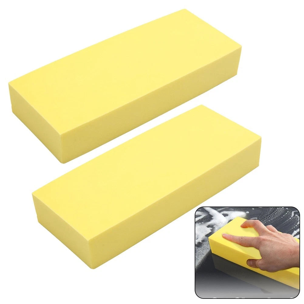 2Pcs Water Absorbing Sponge Foam Block for Car Cleaning