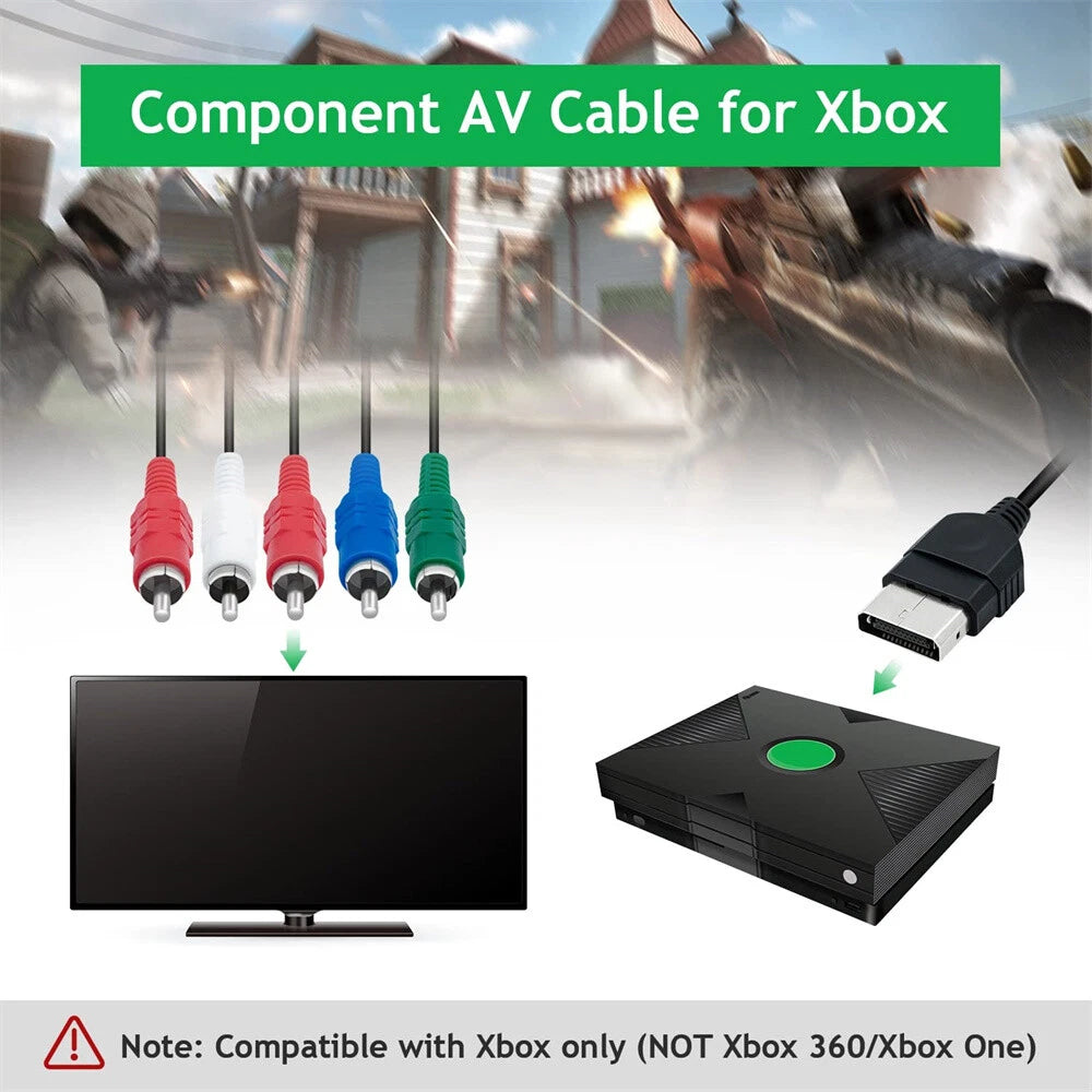 HD Video Audio Cable for Classic Xbox (Not for Xbox 360/Slim/ONE)
