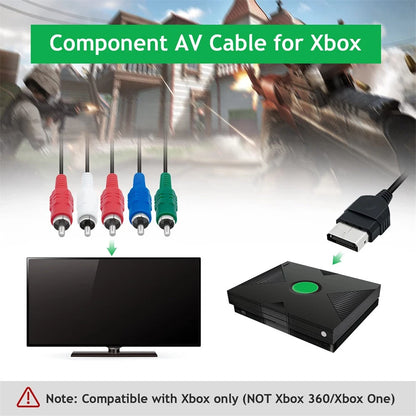 HD Video Audio Cable for Classic Xbox (Not for Xbox 360/Slim/ONE)