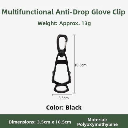 Multipurpose Hook Clips for Outdoor Use Gloves - Portable & Lightweight