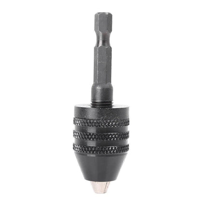 0.3-6.5mm Keyless Drill Bit Chuck Adapter Converter for Impact Driver Hex Shank
