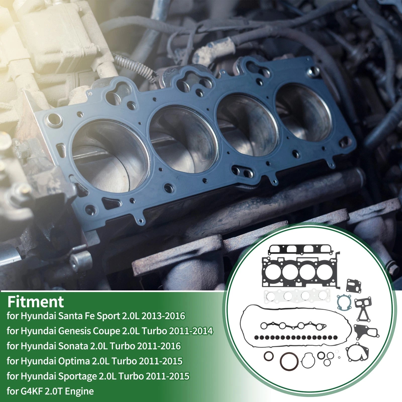 Engine Cylinder Head Gasket Replacement for Hyundai Santa Fe Sport (2013–2016)
