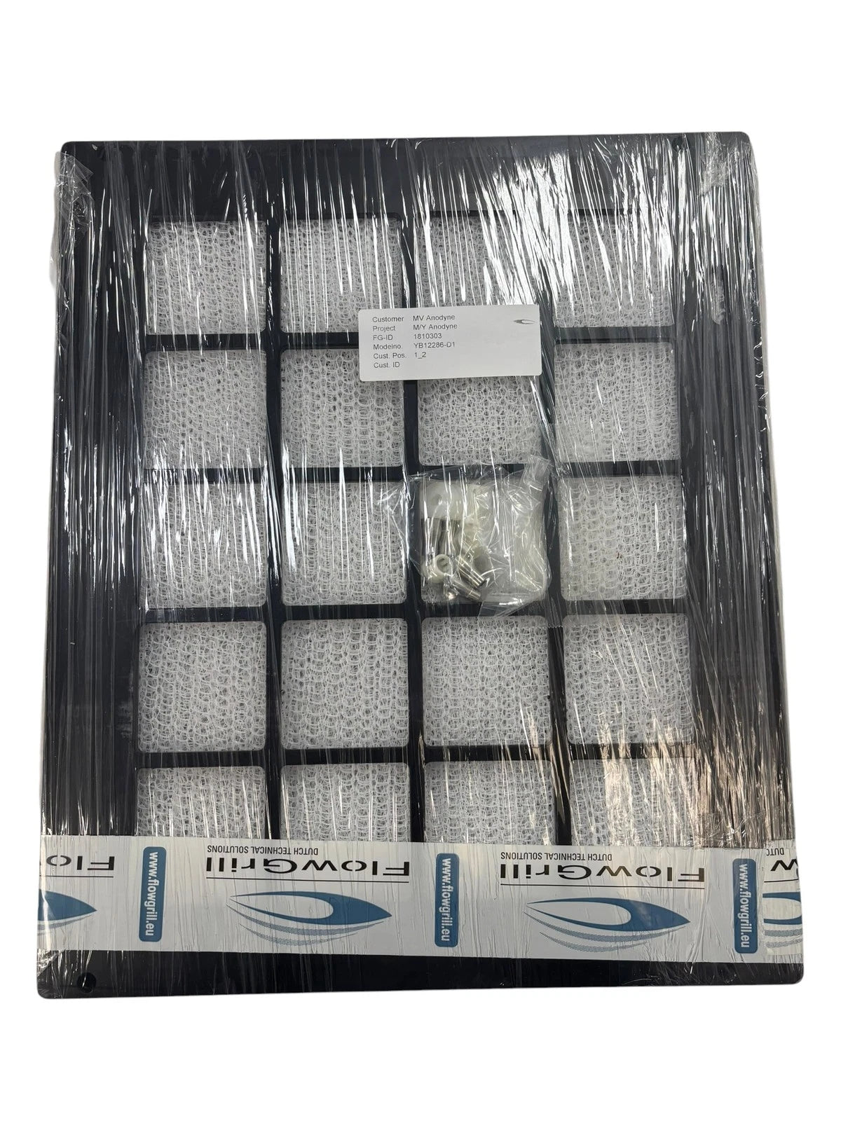 Flow Grill Ventilation Louver Frames 16.5" x 13.5" White with Filter