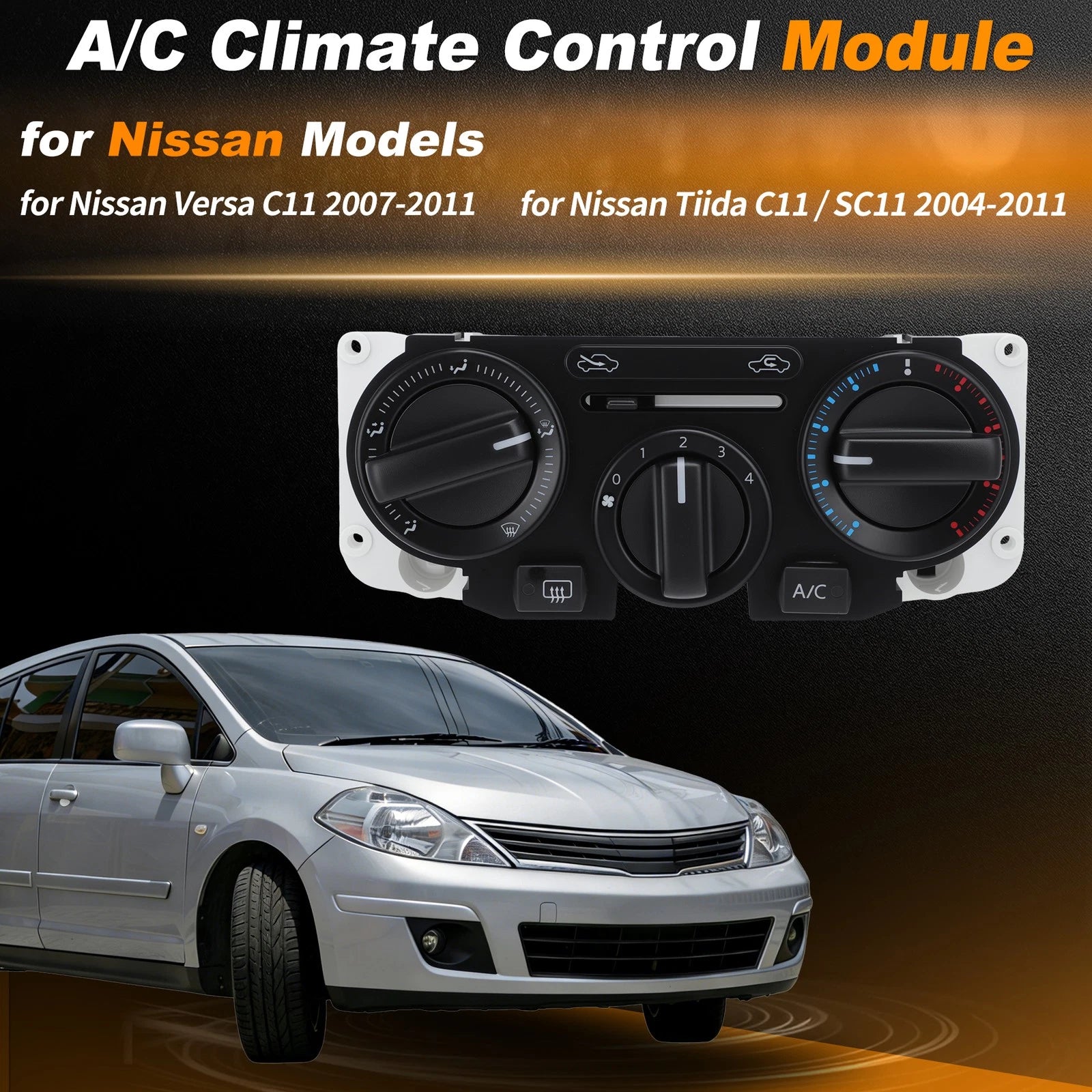 A/C Heater Climate Control Module 27510ED50A for Nissan Tiida C11 (2004–2011)