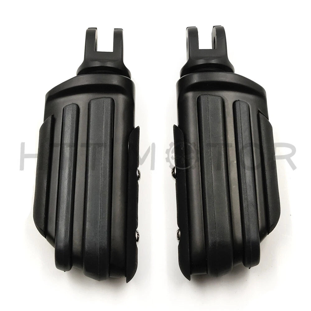 Black Rubber Pilot Footpeg Footrest for Harley Breakout FXBR (2018–2019)