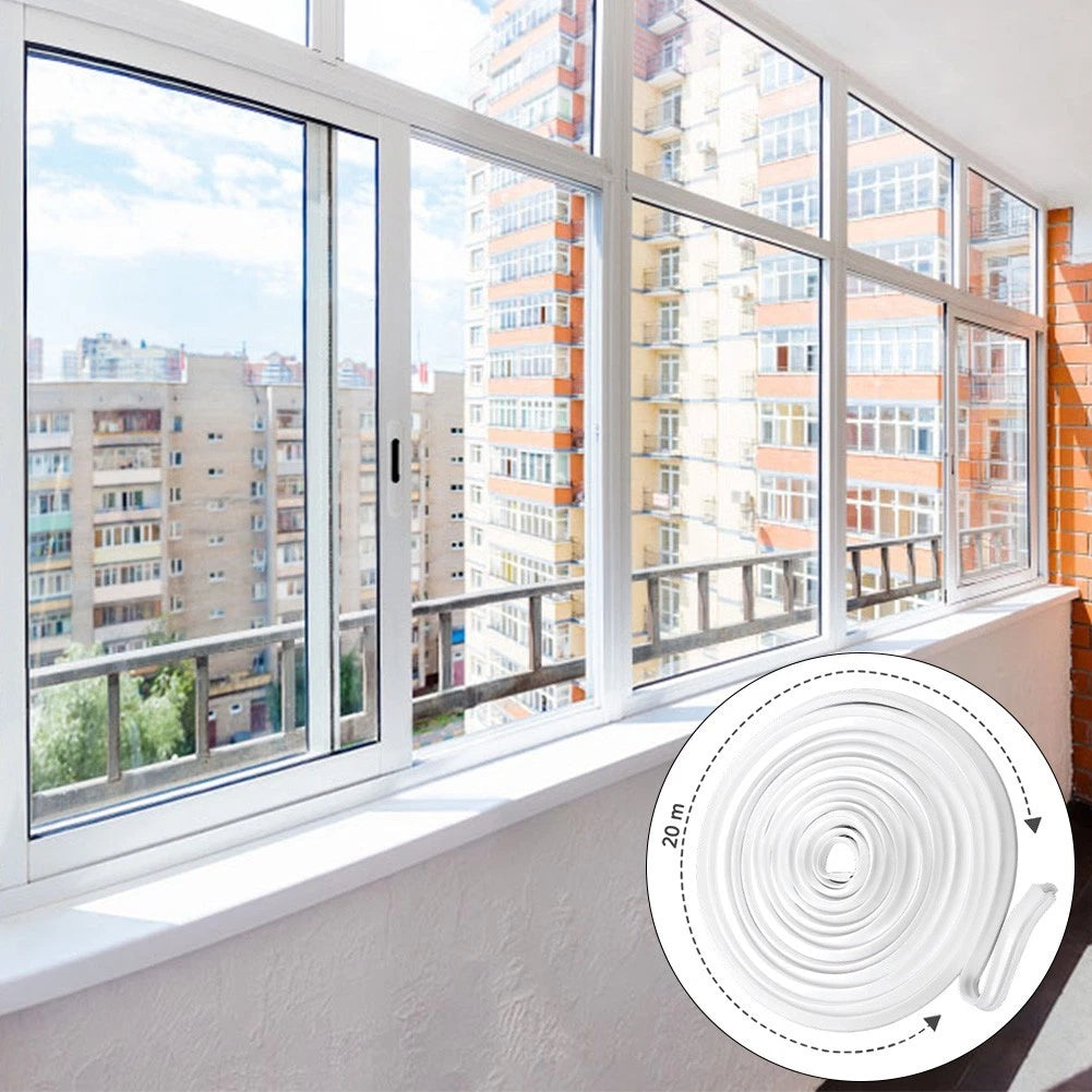 Flexible PVC Door Frame Sealing Strip for Soundproofing (Universal Fit)