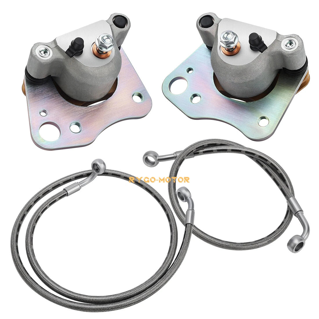 Front Left Right Brake Calipers & Hose Lines for Polaris Ranger 500 570 (2015–2021)