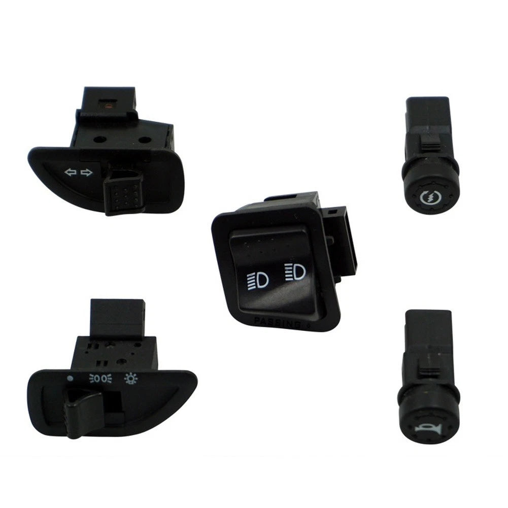 5 Piece Switch Set for Piaggio Scooter (Turn Signal, Horn, Ignition)