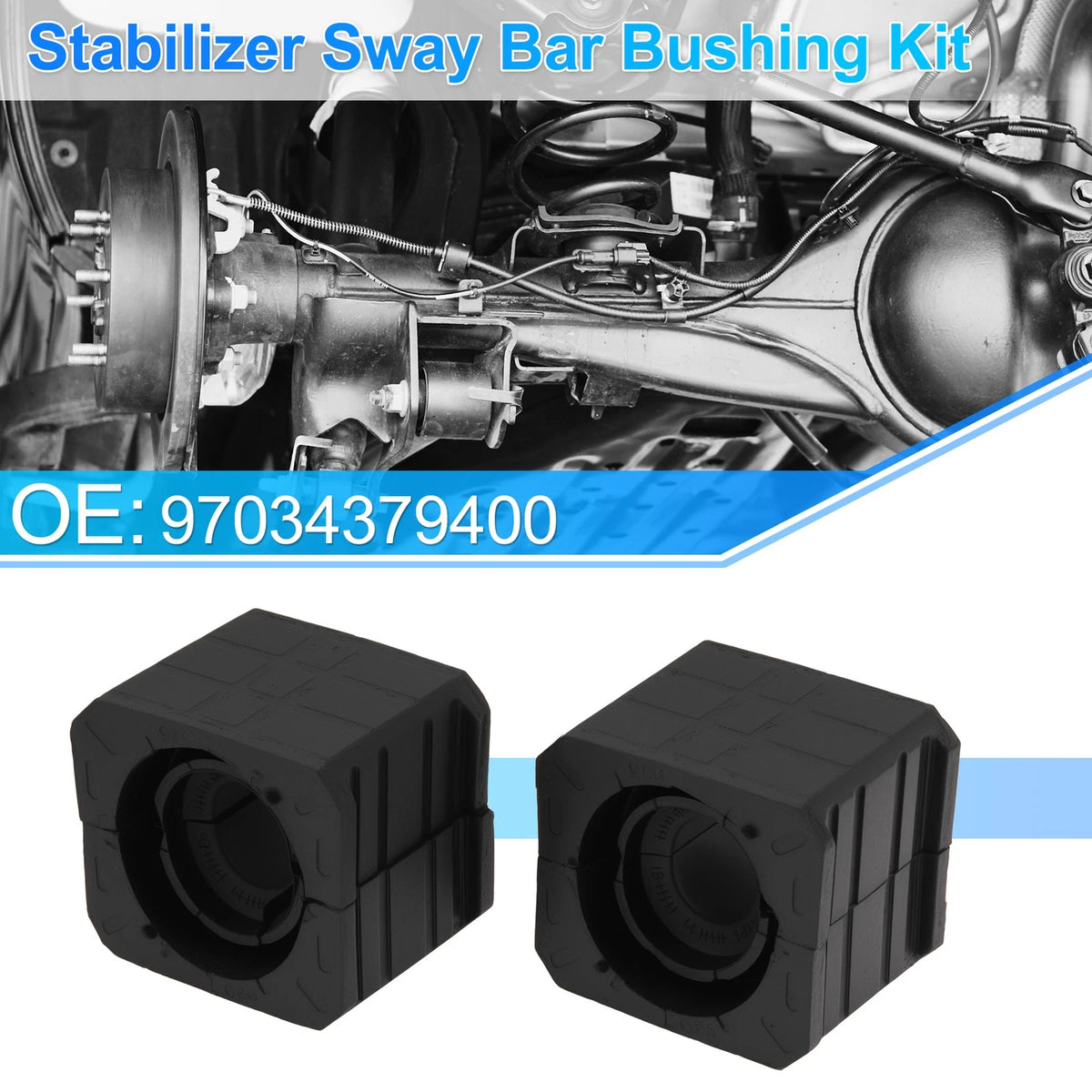 Set of 2 Stabilizer Sway Bar Bushing Kit for Porsche Panamera (2010–2016) 97034379400