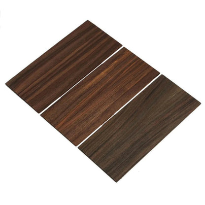 3pcs Rosewood Guitar Head Plate Veneer for DIY Projects (200x90mm)