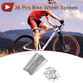 Bicycle Spokes 100mm Steel Galvanized Replacement Set for 26 Inch Wheels (—)