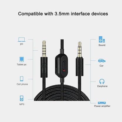 2m Audio Cable for Logitech G Pro G Pro X G433 G233