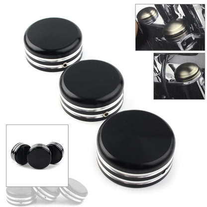 3X Upper Fork Stem Nut Cover for Harley Sportster 883 (2004–2023)