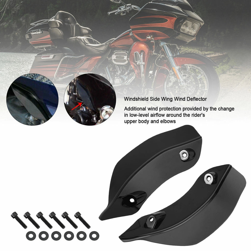 Fairing Windshield Side Wing Deflector for Harley Touring Road Glide (2015–2021) T9