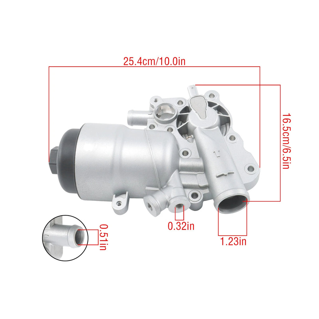 Aluminum Oil Filter 059115389K for Audi A6 A8 Quattro Q5 (2012–2017)