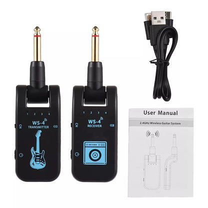 8 Channels Wireless Guitar Transmitter and Receiver (2.4G)