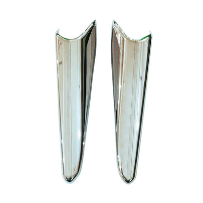Pair Chrome Fog Light Lamp Molding Trim For Mazda 3 2017-2018 Front Left & Right