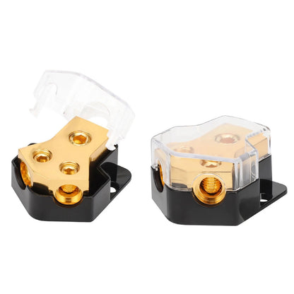 Power Distribution Block for Car (0/2/4 Gauge Input, 4/6/8 Gauge Output)