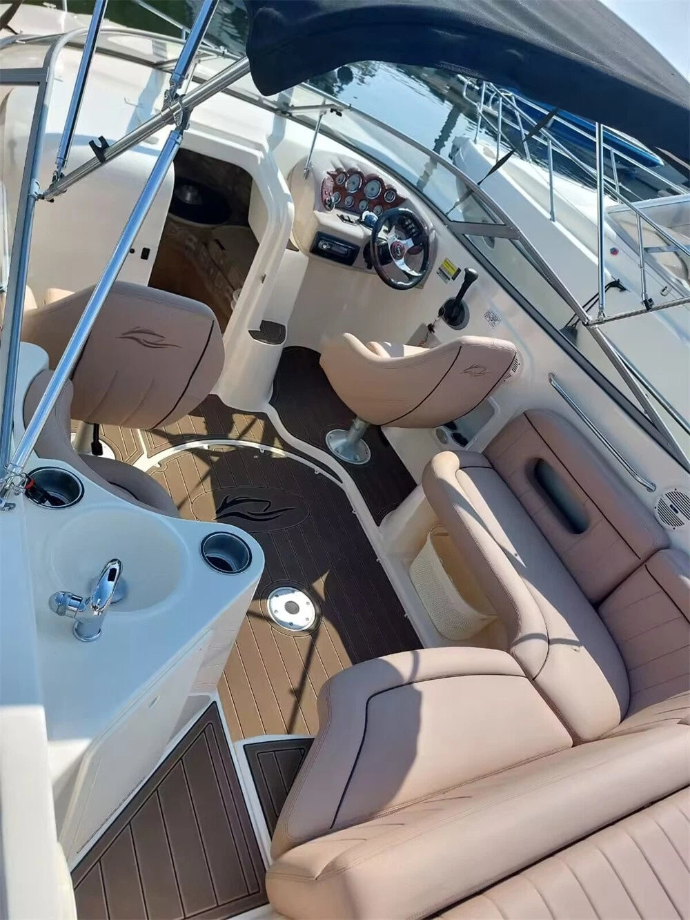 EVA Foam Teak Deck Flooring Mat for Rinker 232 (2004)