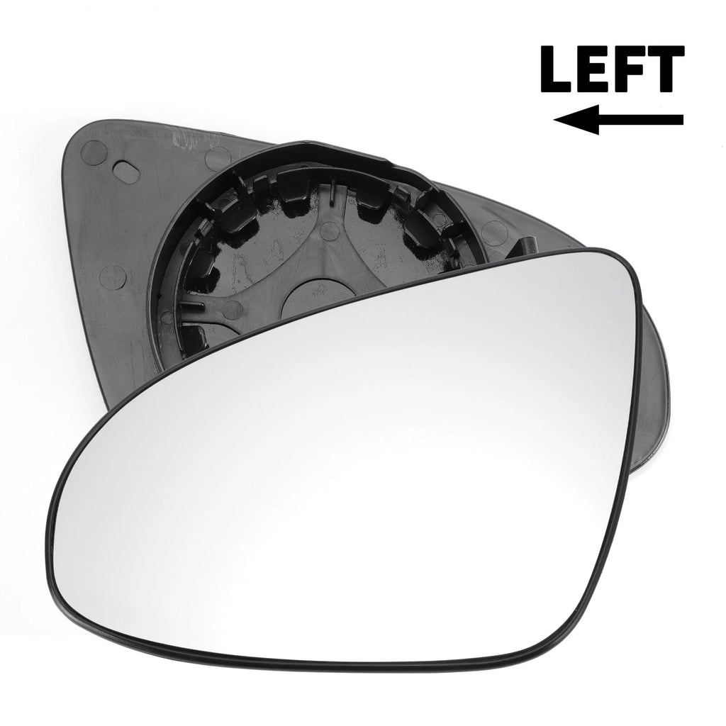 Left Side White Mirror Glass for Peugeot 108 (Non-heated)