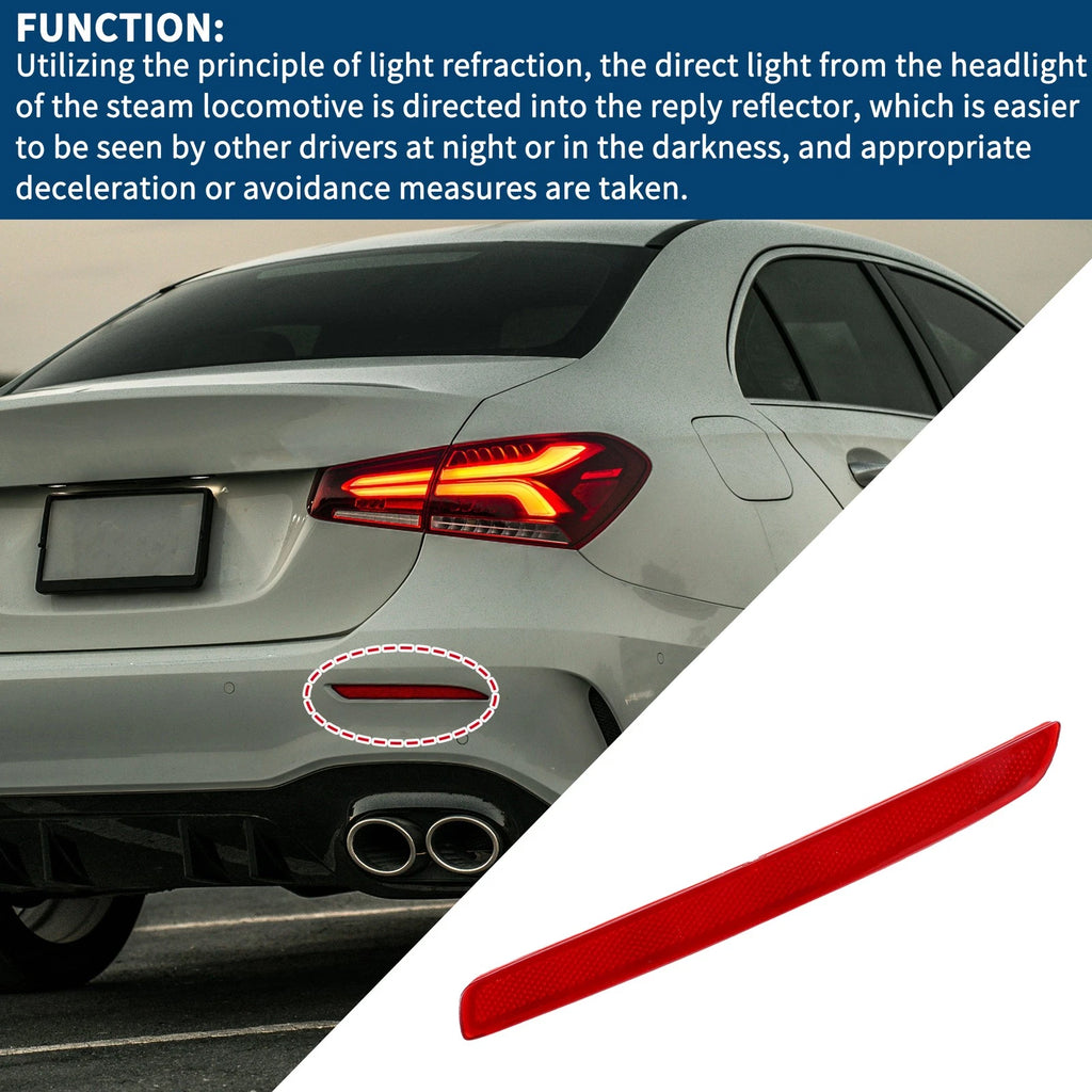 Bumper Reflector Replacement Rear Right for Mercedes-Benz A220 (2019–2022)