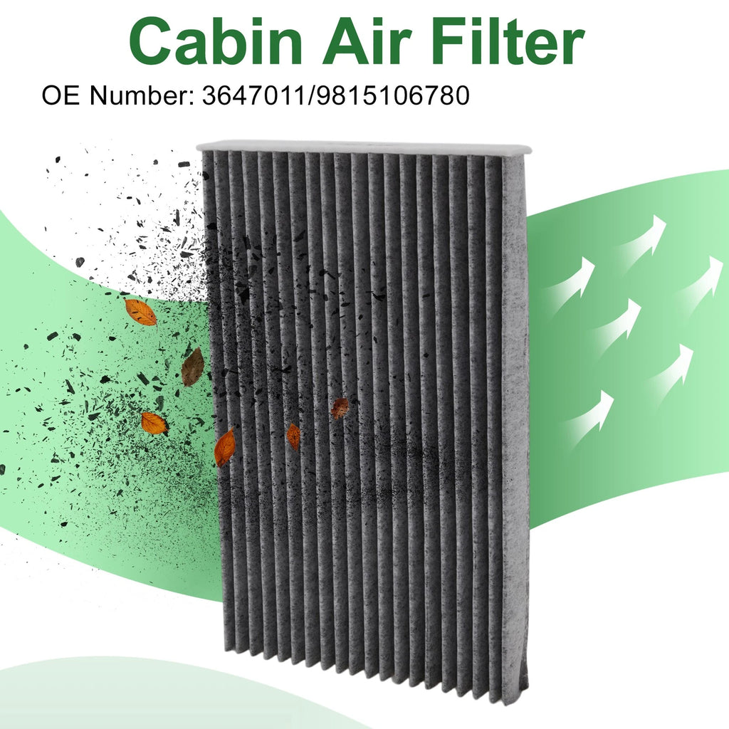 Cabin Air Filter for Opel Crossland X (2017–2019) No.3647011/981 5106780