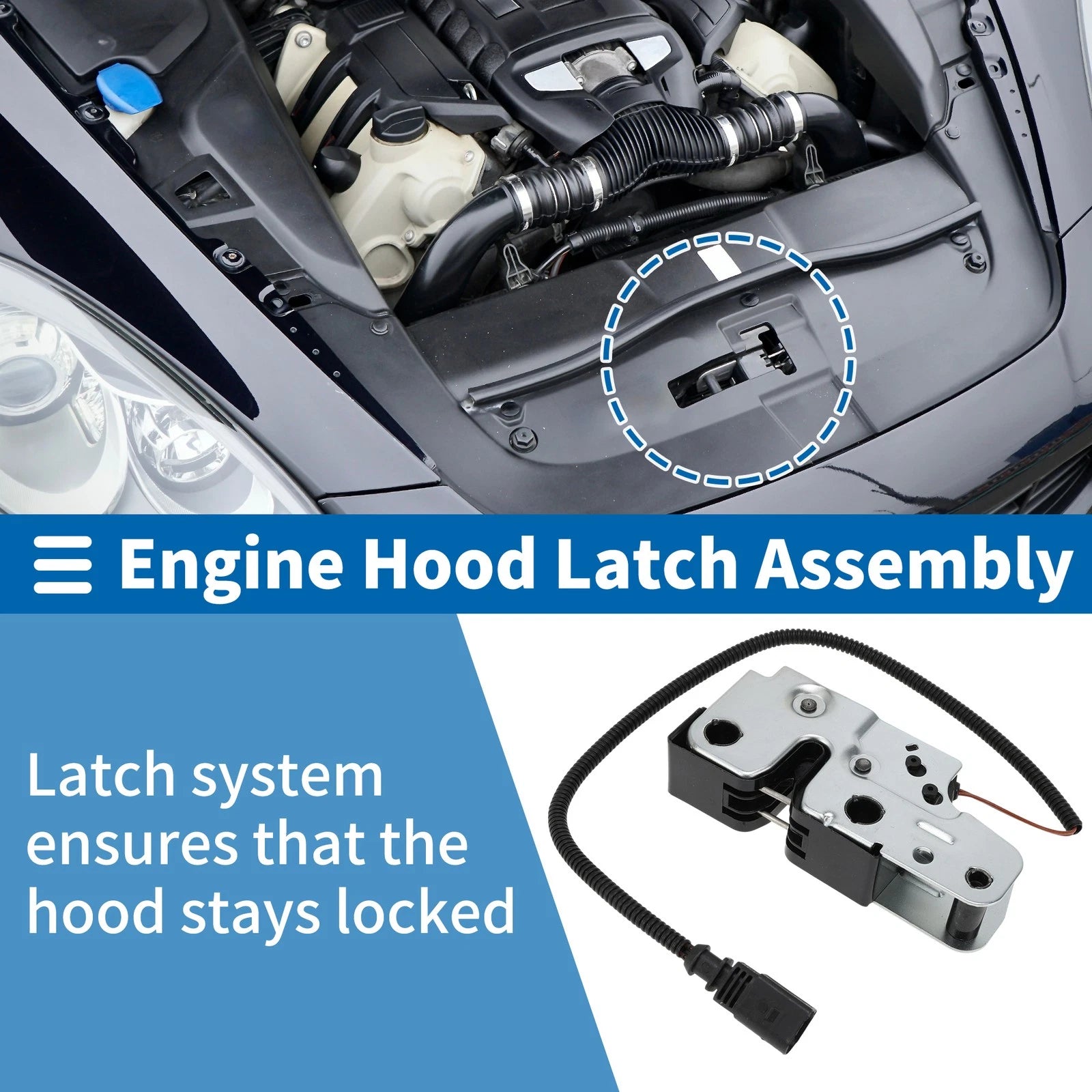 Hood Latch Assembly Replacement for Volkswagen Tiguan (2008–2018)