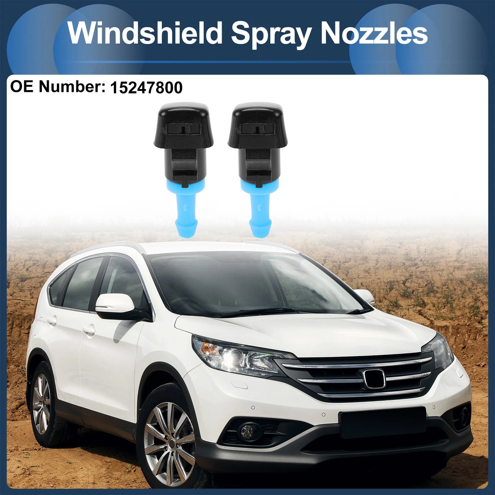 Windshield Washer Nozzle With Gasket for Ford F150 (2004–2014)