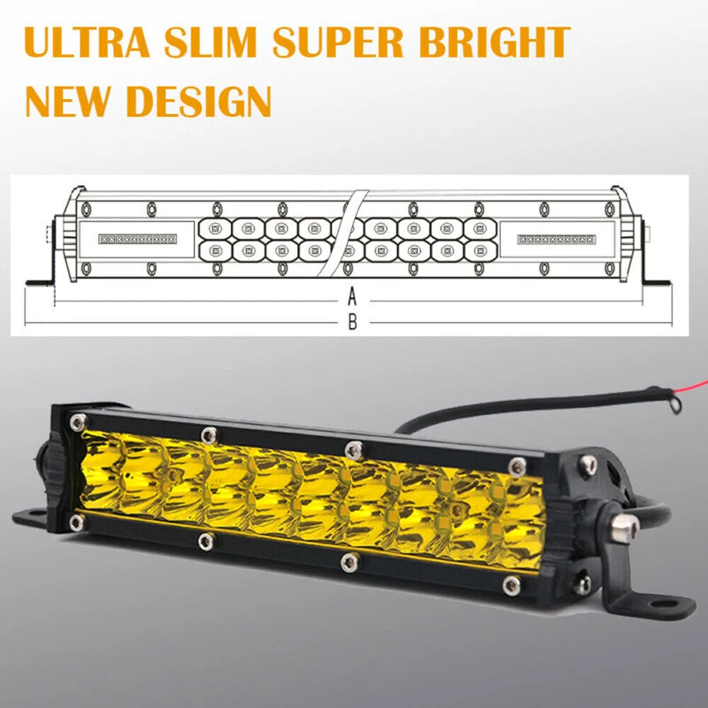7 Inch Yellow LED Work Light for Car Truck Off-Road
