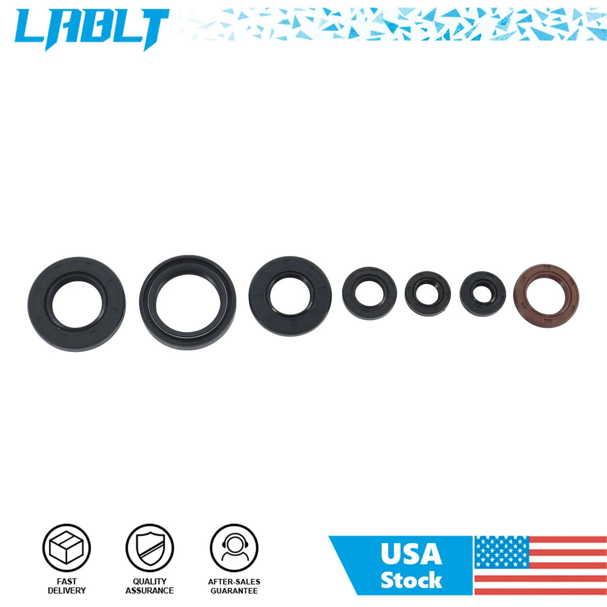 7 Piece Oil Seal Set for Yamaha Blaster YFS200 (1988–2006)