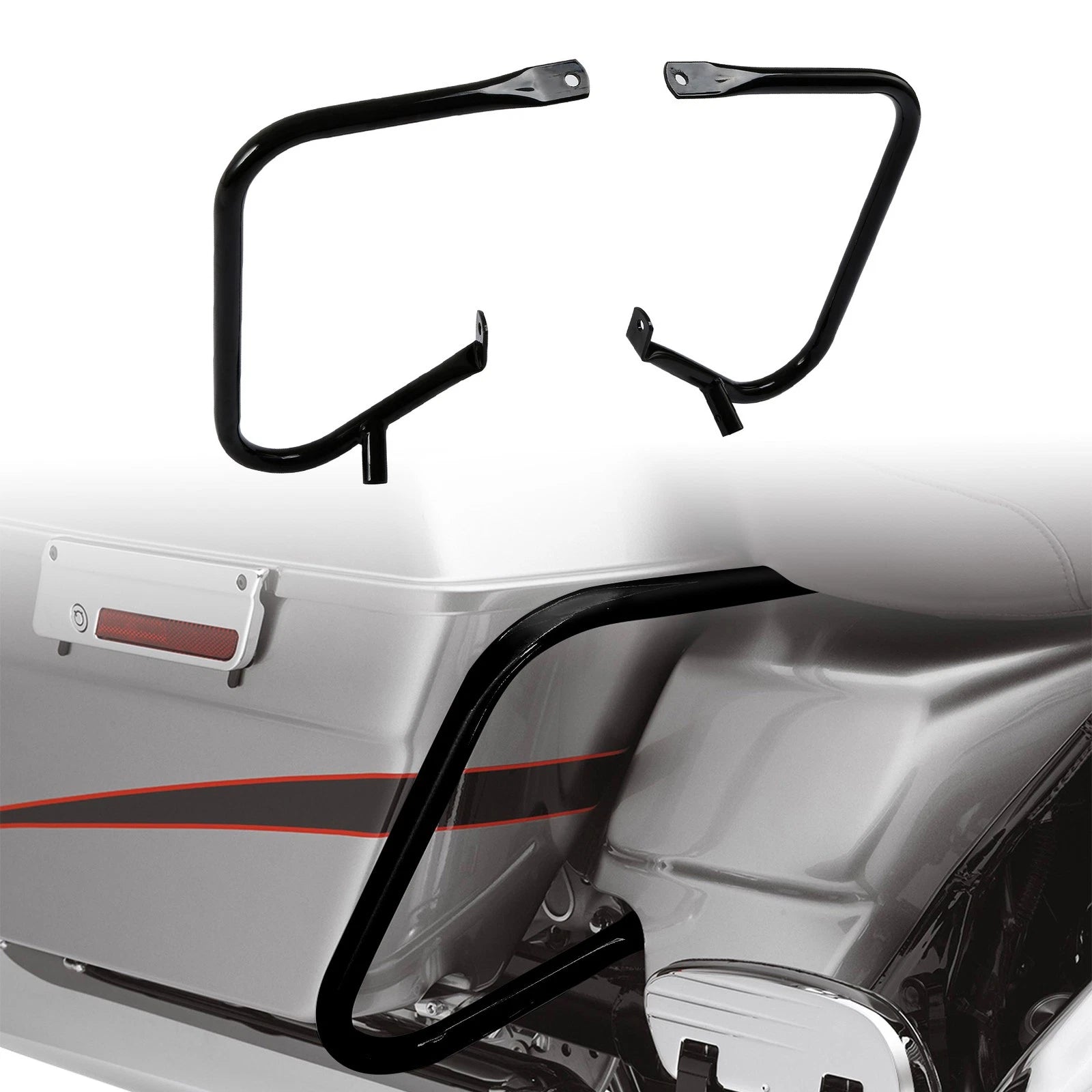 Saddlebag Guard Bracket for Harley Electra Glide, Street Glide, Road Glide (1997–2013)