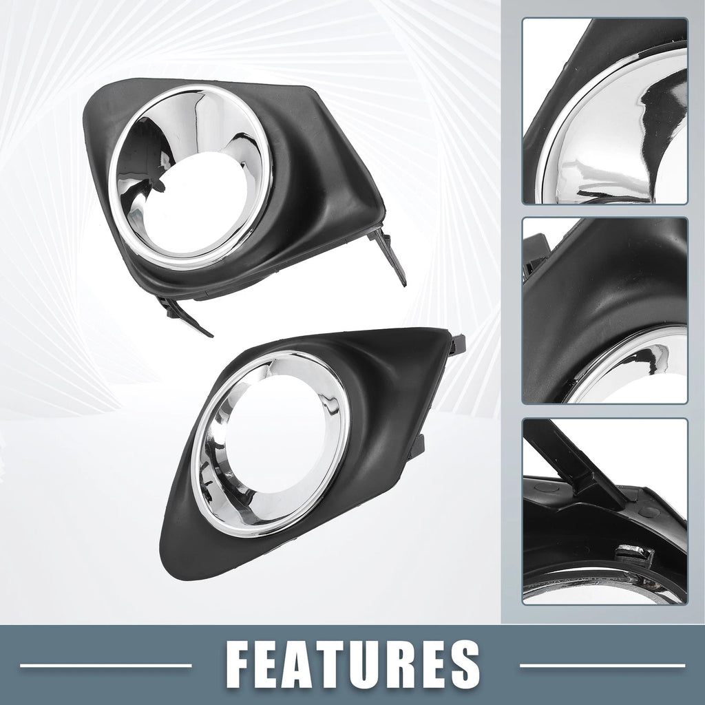 Fog Light Grille Cover Pair Left Right Replacement for Toyota (2007–2008)