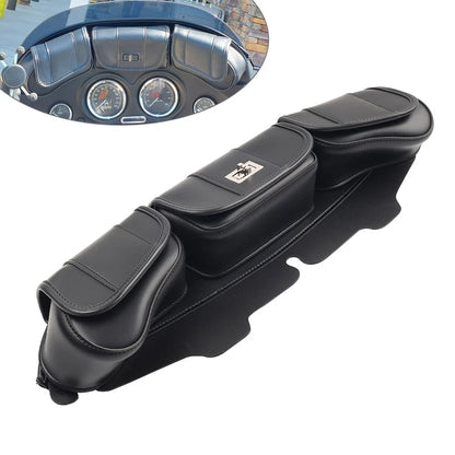 3 Pocket Windshield Bag for Harley Electra Glide FLHTC, Street Glide FLHX (1996–2013)