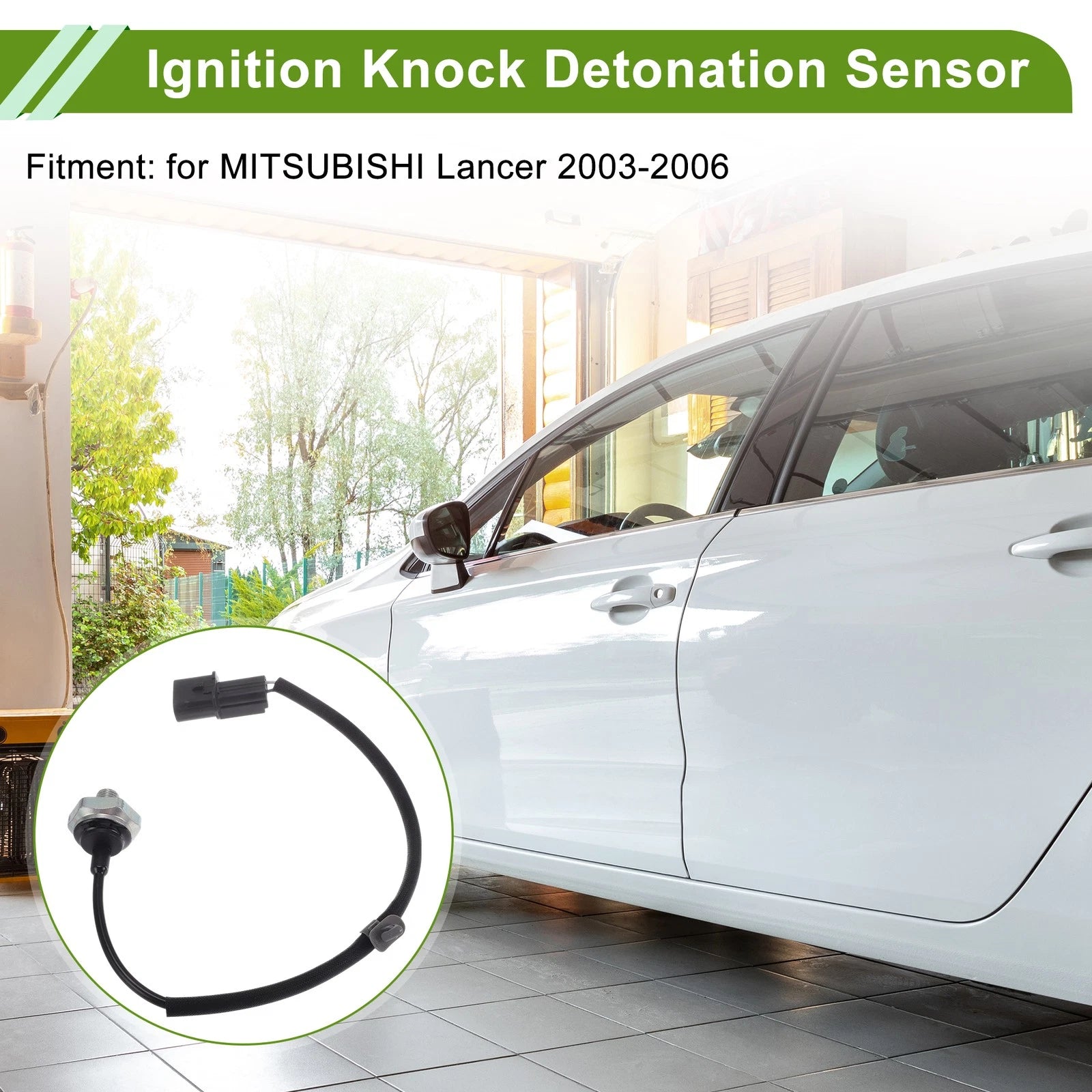 Ignition Knock Detonation Sensor Replacement for Mitsubishi Lancer (2003–2006)