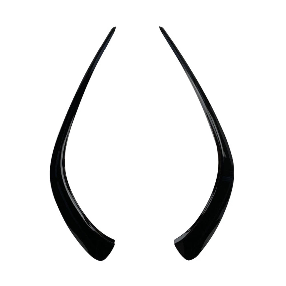 2pc Gloss Black Front Bumper Fin Flaps for Mercedes Benz CLA C118 (2020–Present)