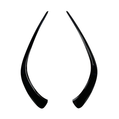 2pc Gloss Black Front Bumper Fin Flaps for Mercedes Benz CLA C118 (2020–Present)