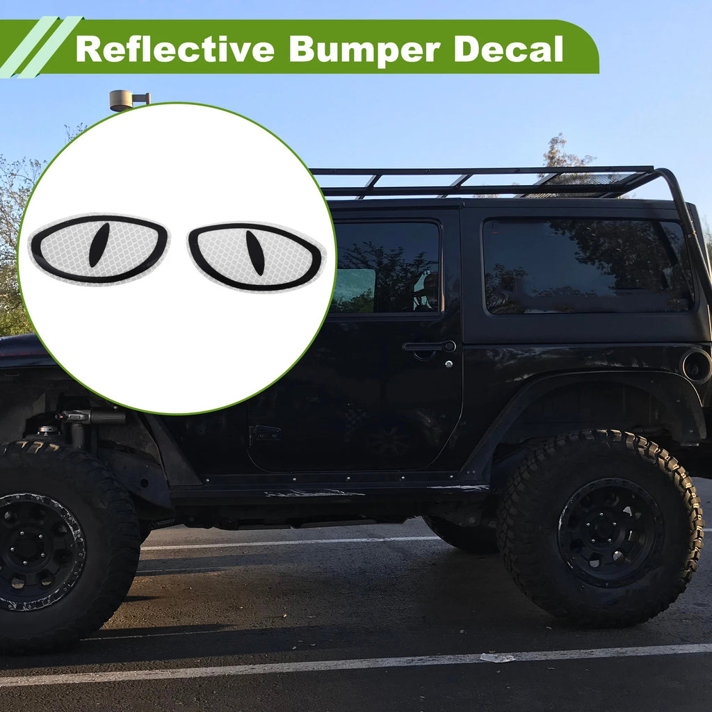 Reflective Bumper Decal for Universal Vehicles (Fluorescent Silver)