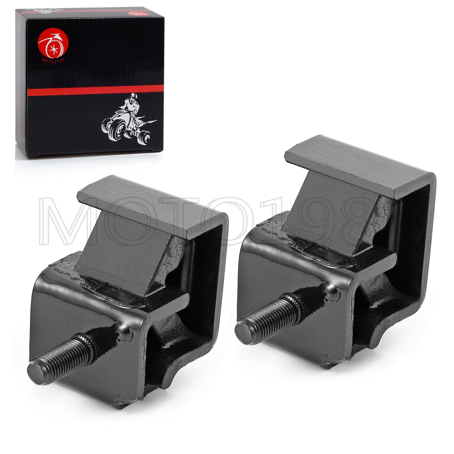 Set of 2 Front Motor Mounts for Yamaha Gas Golf Cart G2 G8 G9 G11 G14 (1985–1995)