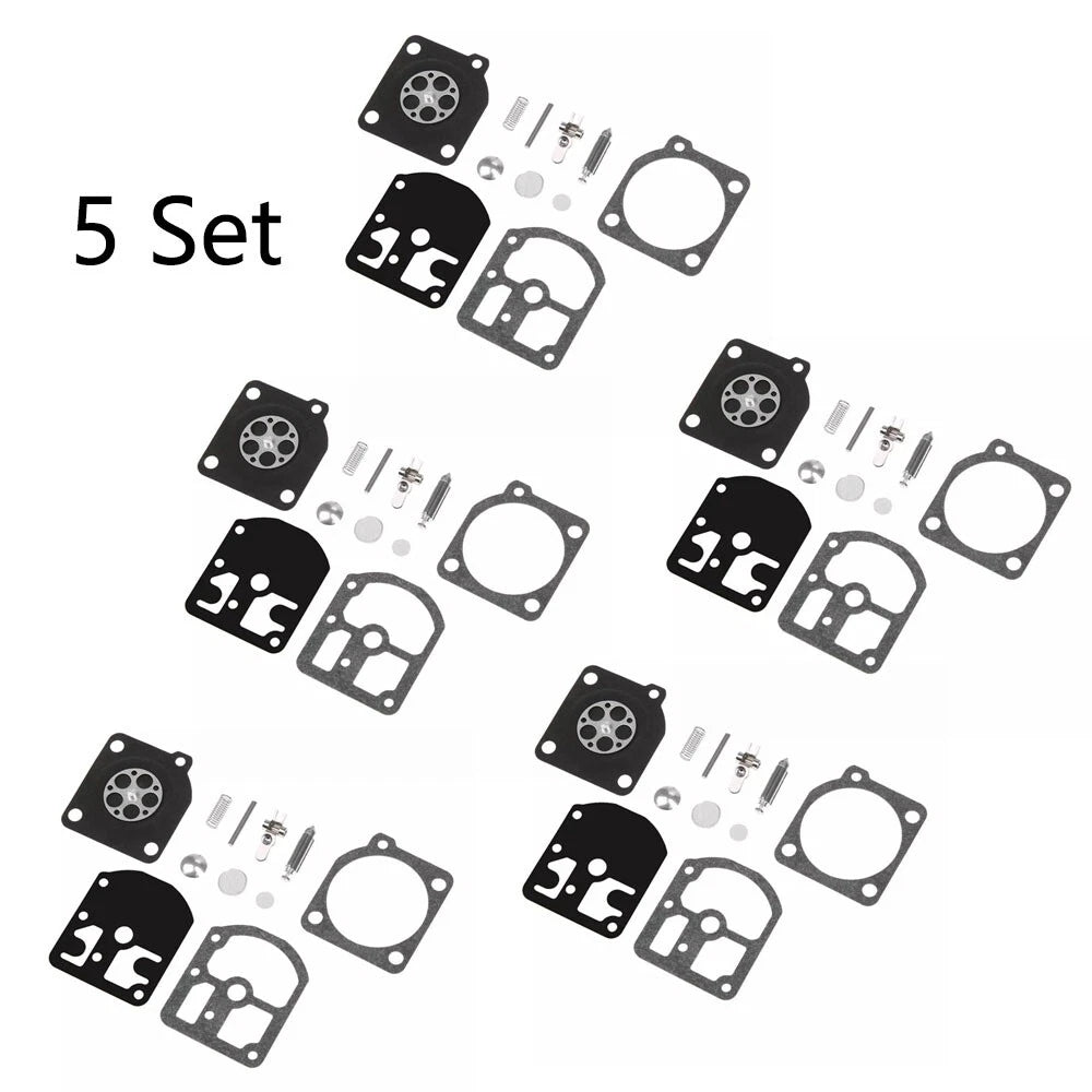 Set of 5 Carburetor Carb Kits for Stihl 009 010 011 012 (ZAMA C1S-S1A RB-11)