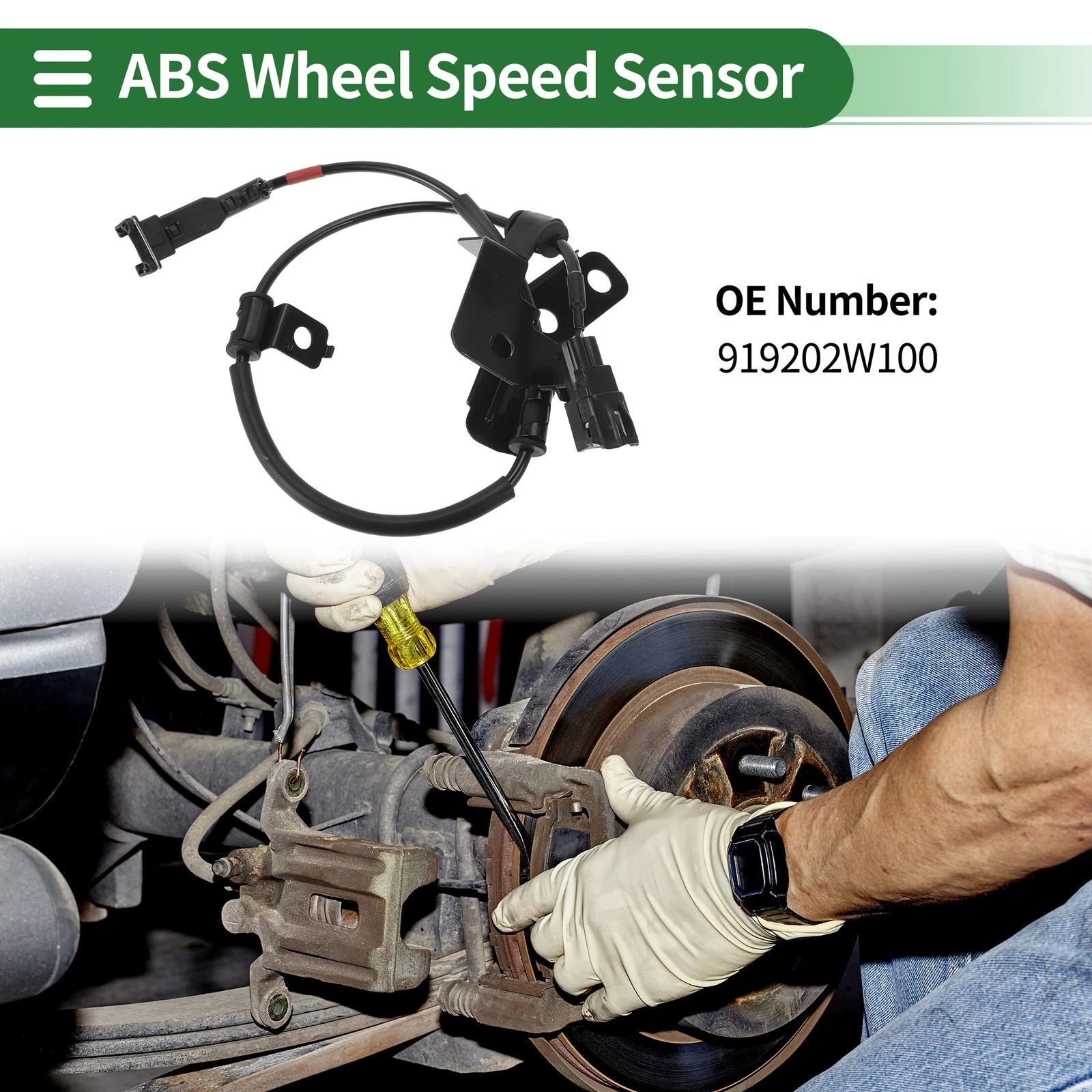 ABS Wheel Speed Sensor Replacement for Hyundai Santa Fe 2WD (2001–2006)