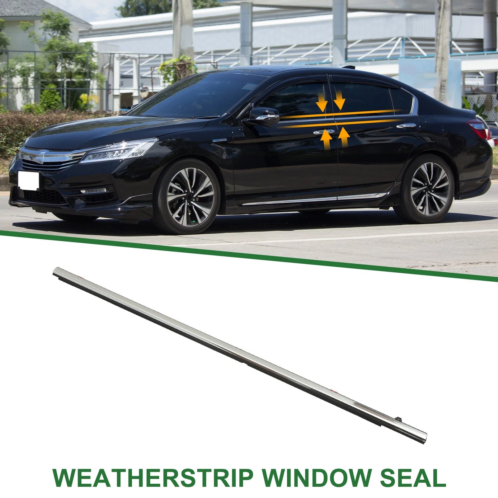 Front Right Window Weatherstrip Seal Replacement for Honda Accord (2013–2017)