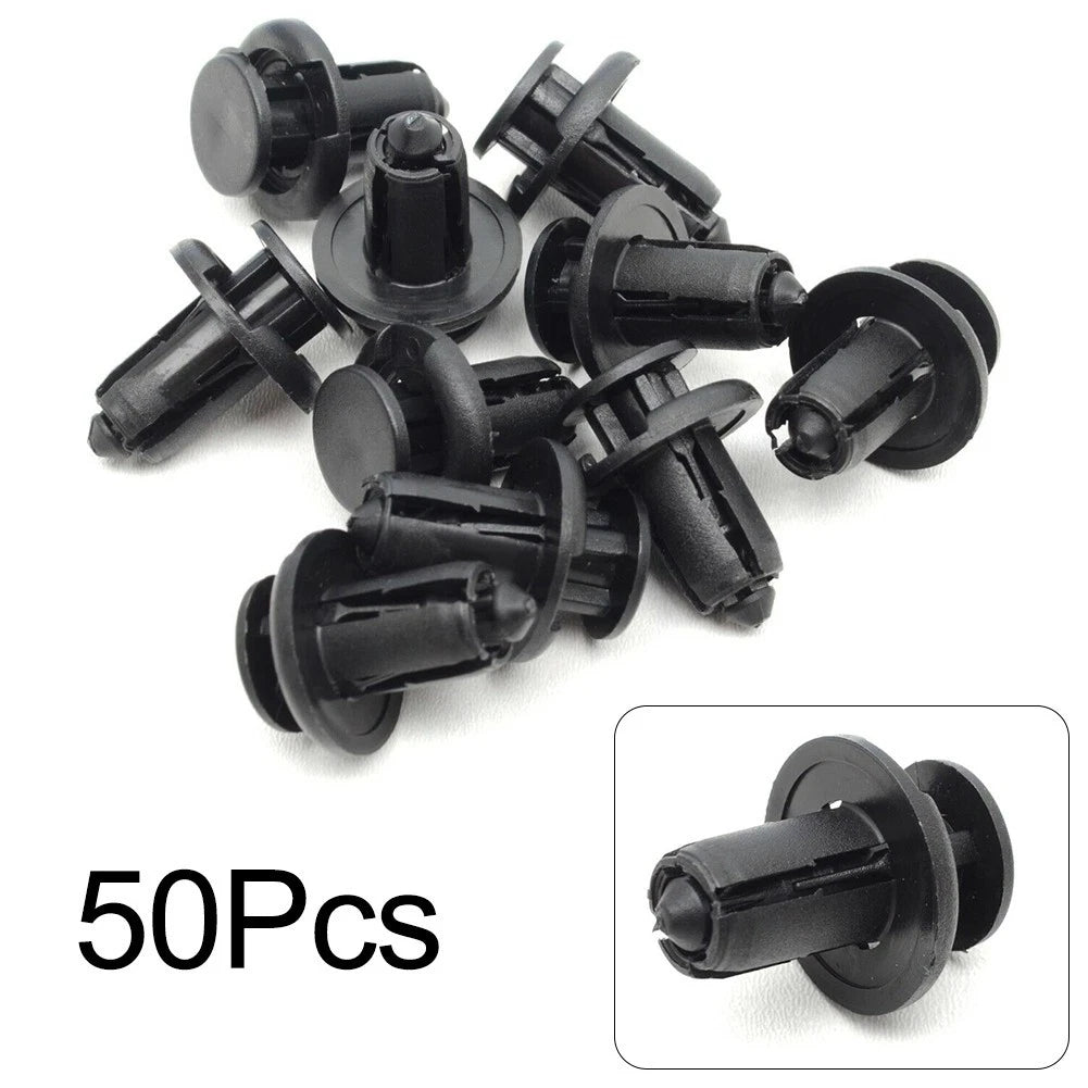 50pcs Retainer Clips Bumper for Honda (2016–2021) 91503SZ3003 Black