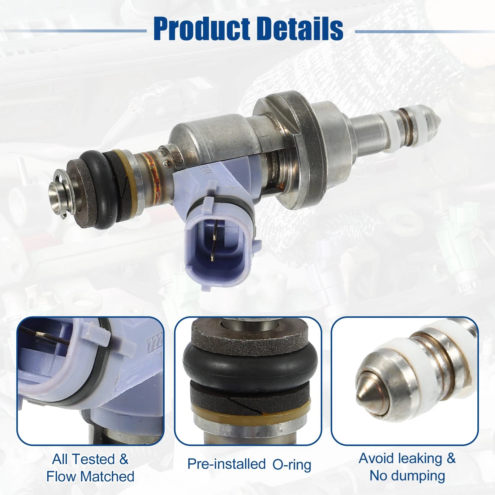 8Pcs Fuel Injector Nozzle Replacement for Lexus LS600h (2008–2016)