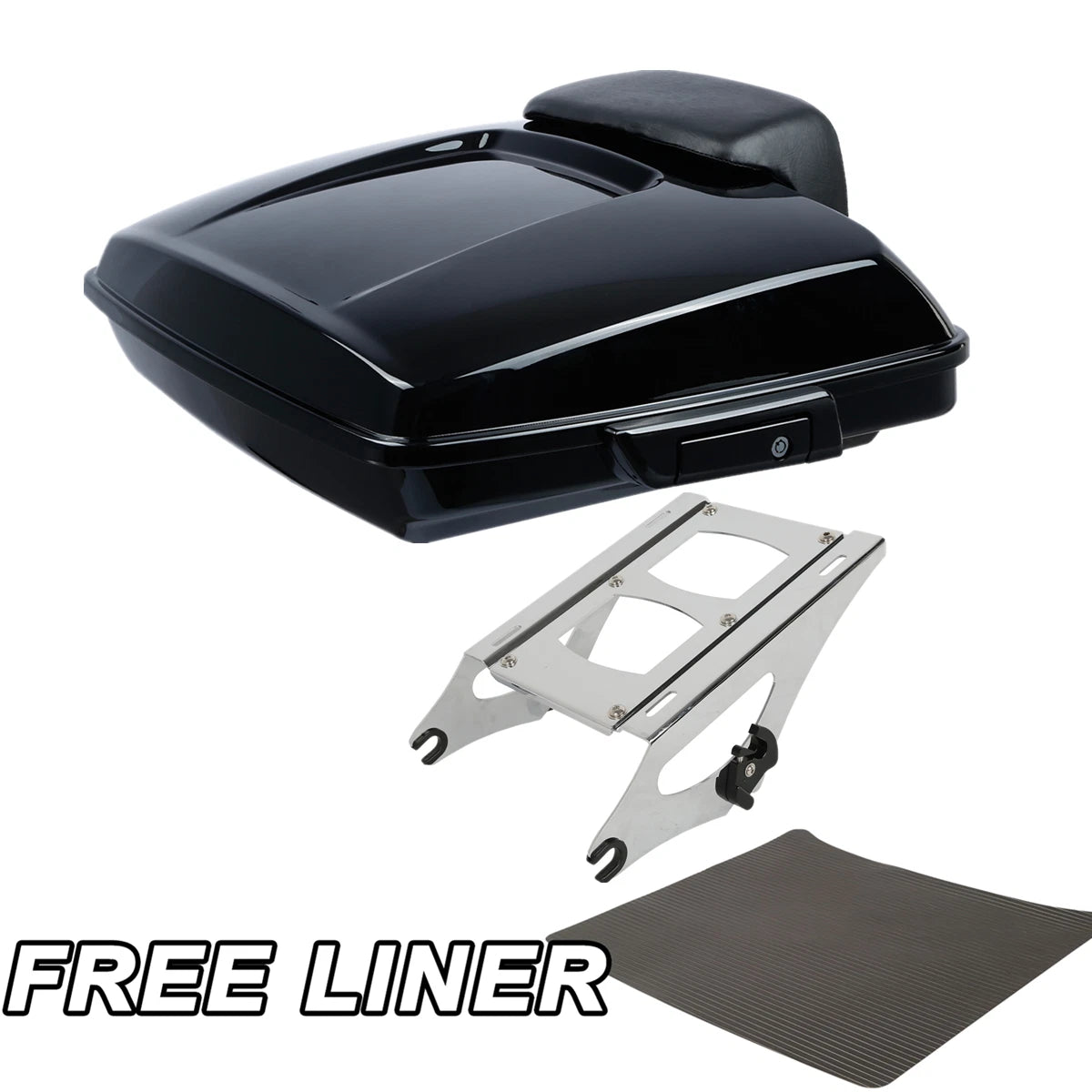 Razor Trunk Backrest Pad Mount Rack for Harley Touring Glide (2014–2026)