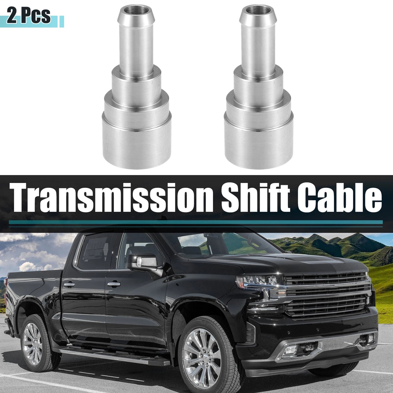 2pc Coolant Connector Hose Replacement for Chevrolet Silverado 3500 (2001–2006)