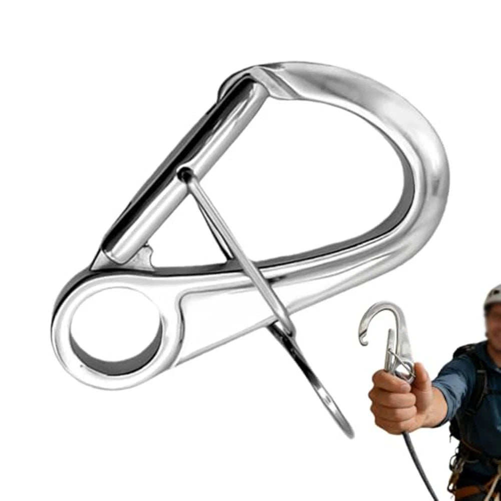 Stainless Steel Docking Hook for Yachting and Boating (Automatic Closure)