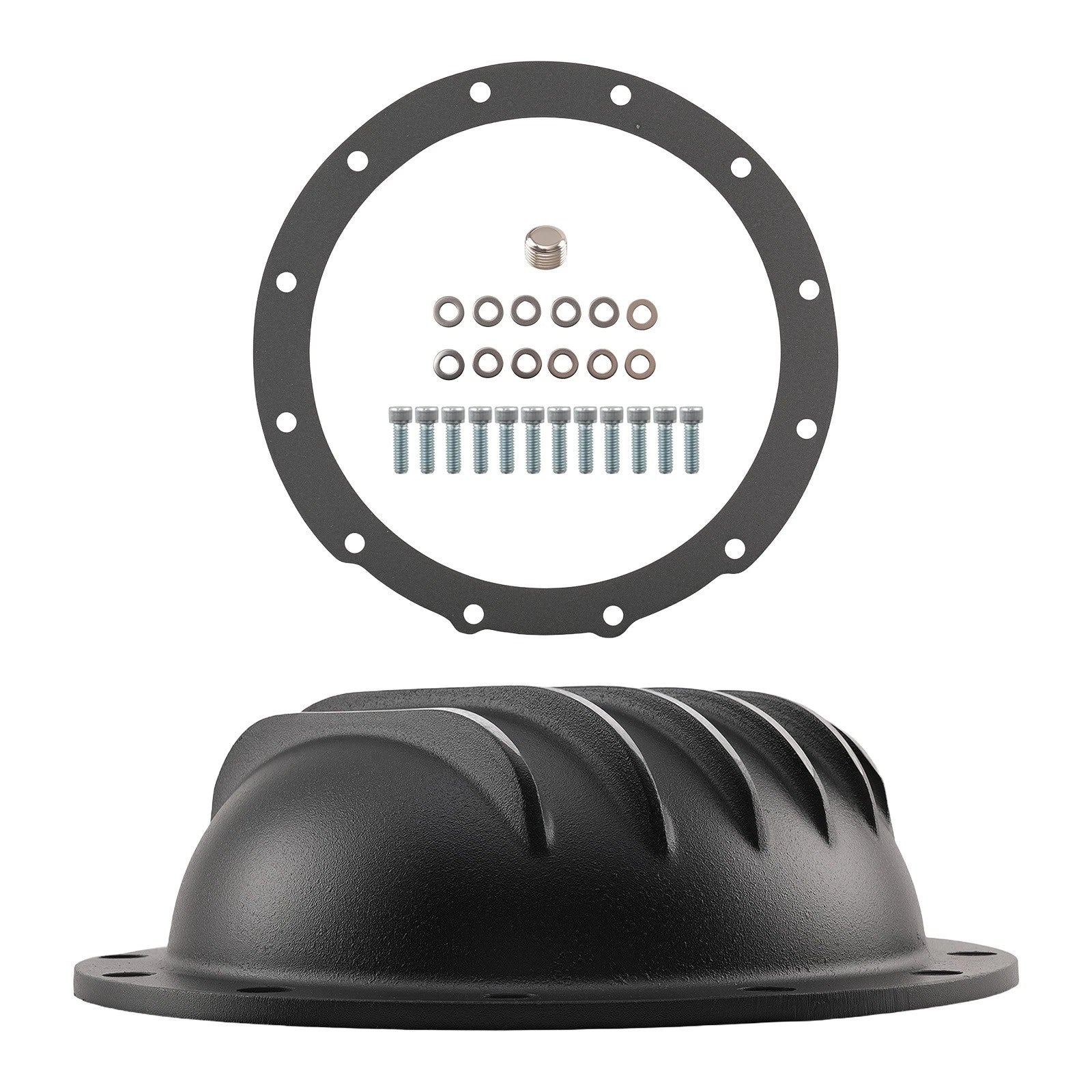 Diff Cover Kit for Jeep AMC Model 20 (Black Aluminum, SPC4906BKKIT)