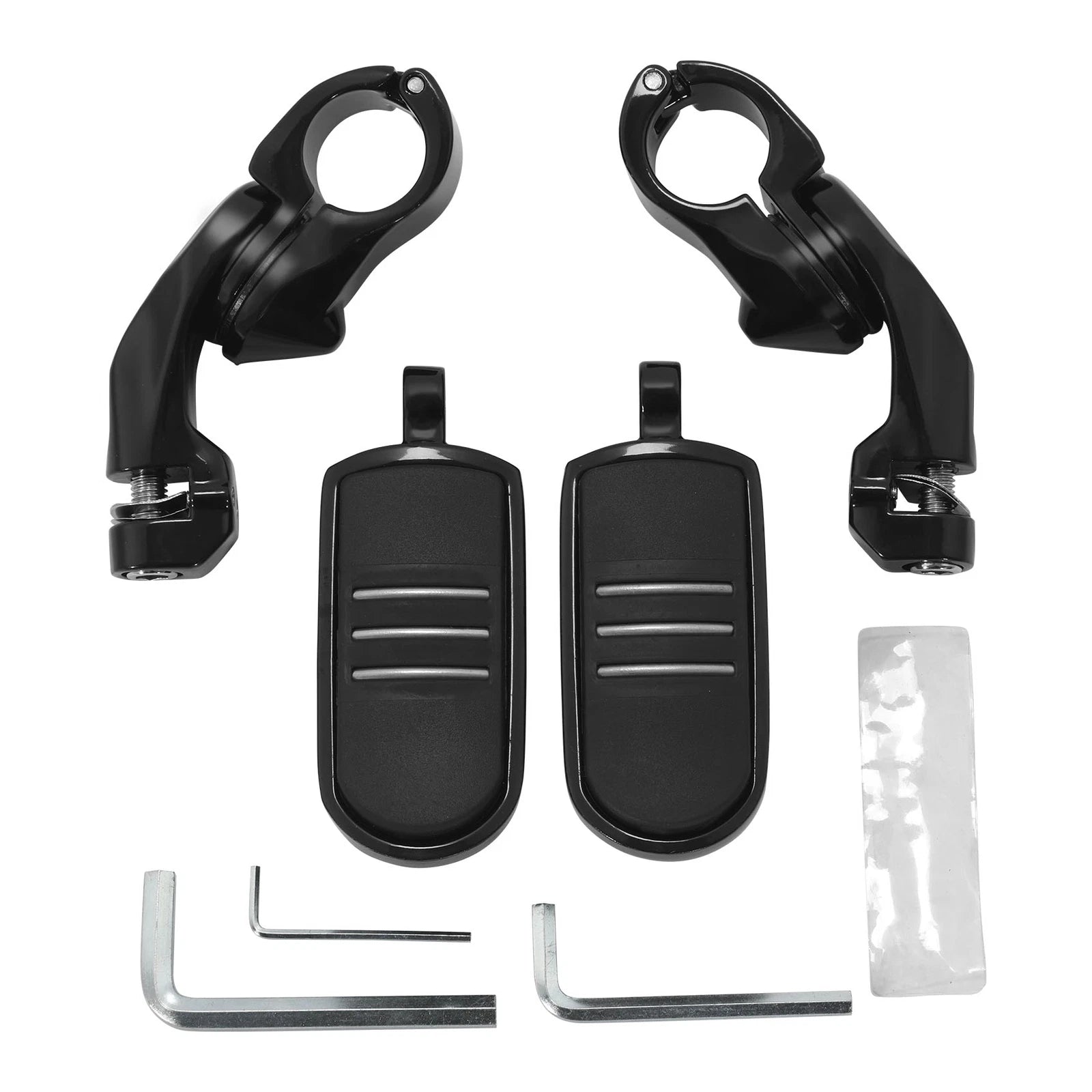 1-1/4" Black Short Angled Pegstreamliner Engine Guard Foot Peg for Harley